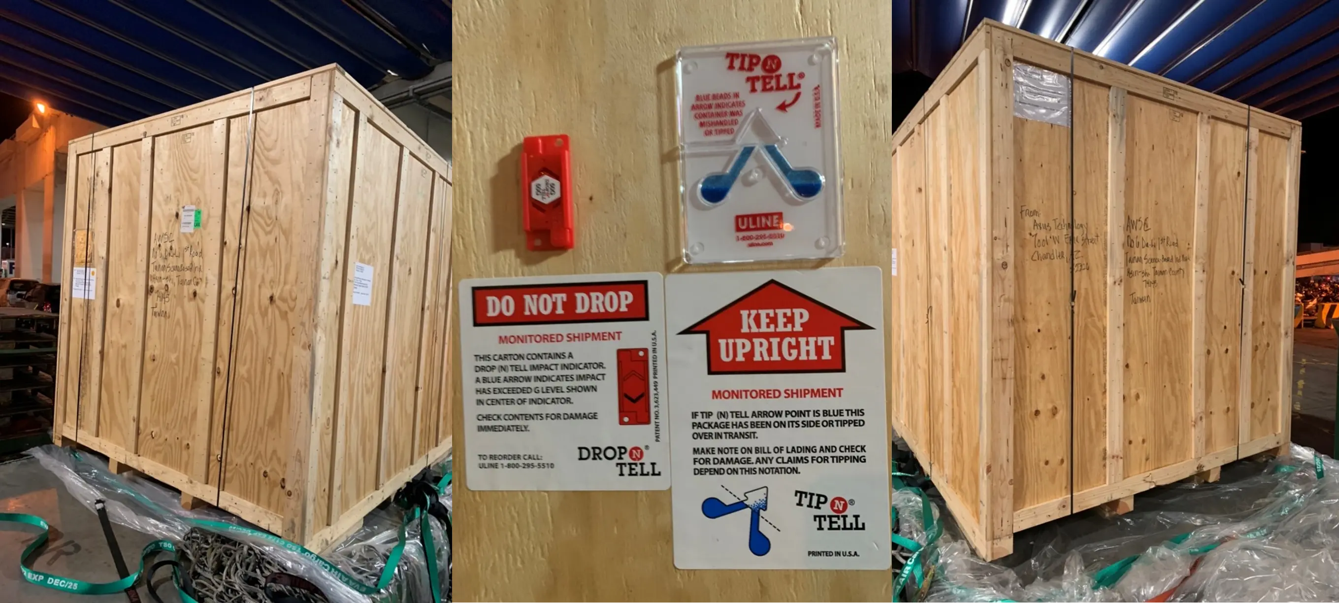 半導體精密設備正在空運操作地點作業中